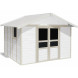 Basic Home Garden Shed 11 m²  White - grey_green-1
