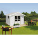 Basic Home Garden Shed 11 m²  White - grey_green-2