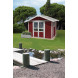 Basic Home Garden Shed 7,5 m² Red-1