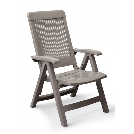 Fidji garden easy armchair with adjustable backrest